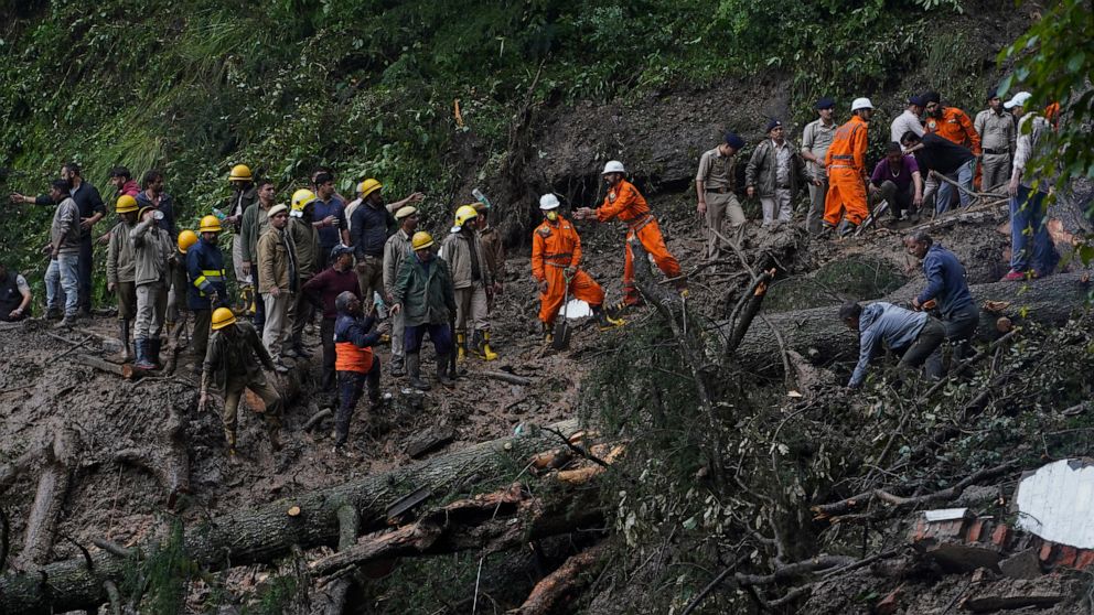 Monsoon floods and landslides ravage India's Himalayan region, leaving 22 dead and countless displaced 